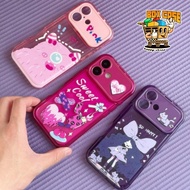 [2] MN559 Premium Case Dino X Girls - Barbie Sweet Oval Flip Mirror Shockproof – Softcase / Casing h