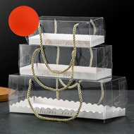 Swiss roll box log cake box clear transparent box for roll cakes long cake boxes / Portable Transpar