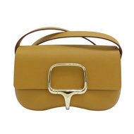 棕色 Epsom牛皮 Della Cavalleria Elan 肩背包 B刻 銀扣【HERMES 愛馬仕】 B PY 081DW