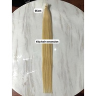 Blonde real human hair extension size 65cm