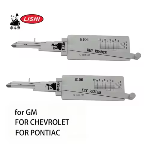 Lishi Direct Read Decoder for GM Z-Keyway B106/GM37—NON-WARDED DOOR/TRUNK LOCKSMITH TOOL