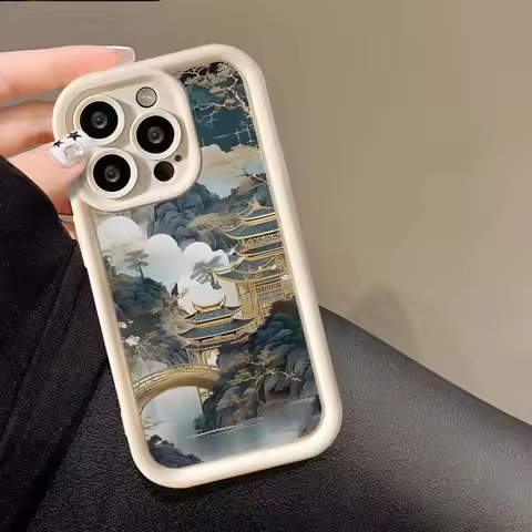White Pavilion Phone Case For VIVO V29 V27 V23 V25 V27E V23E V20 V15 S1 V11i X60 X70 X80 X90 Shockpr
