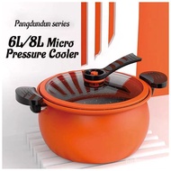 [In stock]New micro pressure cooker home stew cooker multifunction wheat rice stone soup pot 6 liter