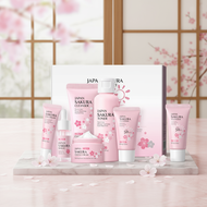 LAIKOU Sakura Sunscreen SPF50 6pcs Skincare Gift Box Bundle Sakura Skincare Set