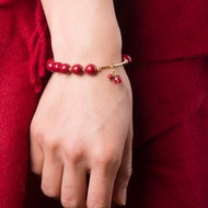 紫金砂硃砂14K包金手鍊 | 辟邪防小人新年禮物化太歲