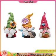 Fast ship-Flower Gnomes Ornaments Decor Summer Gnomes Figurines Spring Gnomes for Garden Decor Set o