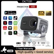 4K Projector 360° Flip Smart Projector Android 13 For Phone&Tablet Laptop Full HD 1080P Home Theater