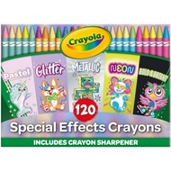 Crayola Special Effects Crayons Include Crayon Sharpener - 120 count