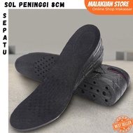 Invisible Height Increasing Shoe Insoles 8cm Men'sWanita