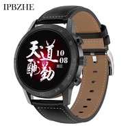 Smartwatch สมาร์ทวอท สมาร์ทนาฬิกาผู้ชาย Android ECG บลูทูธออกซิเจนในเลือดกีฬาสมาร์ทนาฬิกาผู้หญิง Music SmartWatch สำหรับ Iphone HuaWei Xiaomi Smartwatch สมาร์ทวอท Brown Leather