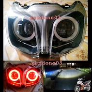Reflektor lampu depan Jupiter Z1 model custom daymaker | z1 lampu depan Jupiter Z1 motif daymaker