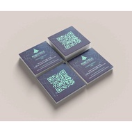 <HQL> CAN CUSTOM THANK YOU / BUSINESS / EVENT CARD BOTH SIDE PRINTING | PASTEL 54 x 54 mm
