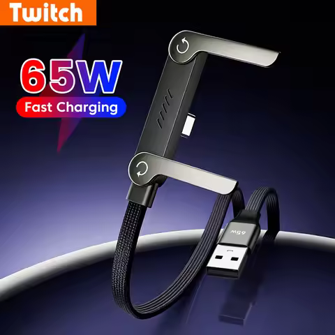 65W USB Type C Cable Fast Charging 90° Elbow For Huawei Xiaomi Samsung 27W Type C To Lightning Cable