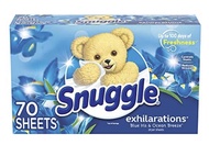 Snuggle Exhilarations Fabric Softener Sheets (70) BLUE IRIS &amp; OCEAN BREEZE dryer sheets