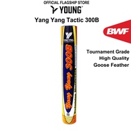 [YANGYANG] TACTIC 300B TOURNAMENT HIGH GRADE QUALITY GOOSE FEATHER SHUTTLECOCK BWF APPROVAL