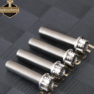 Flawless-Ti Gr5 CNC ไทเทเนียมสกรู T โพสต์พวงมาลัย Stem สกรูสำหรับ Yamaha Nmax V1 V2 Honda PCX 160 15