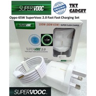 Oppo 65W SuperVooc 2.0 Fast Charger UK Plug with Free SuperVooc Type C Fast Data Cable Original