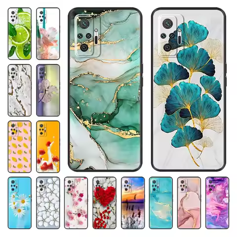 For Redmi Note 10 Pro Case Cover Phone Cases For Xiaomi Redmi Note 10S 10 S Soft Silicone Bumper for