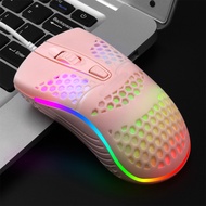 MOUSE GAMING HONEYCOMB LED MURAH RGB