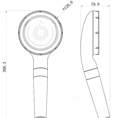 High Pressure Double Filter Handheld Shower Head Removable Toilet Bidet Shower for Bathroom