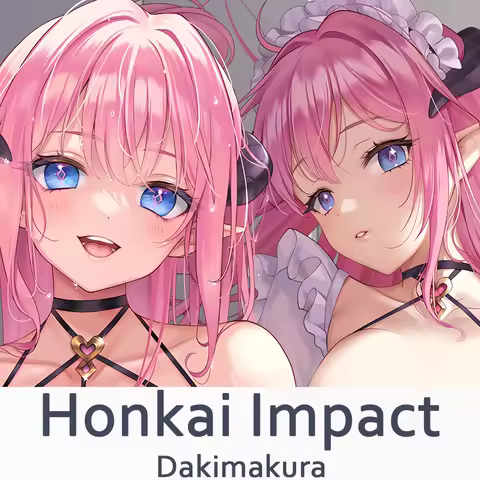 Honkai Impact 3 Elysia Dakimakura 2WAY Hugging Body Pillow Case Anime Fuhua Pillow Cushion Cover Xma