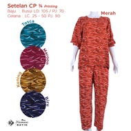 Kumau Batik Suit CP 3/4 #5 Latest 2022 Premium Solo Batik Printing Nursing Pajamas