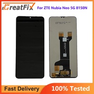 6.6 \ "ของแท้สำหรับ ZTE Nubia Neo 5G 8150N ชิ้นส่วนจอสัมผัสแอลซีดีของเครื่องแปลงดิจิทัลสำหรับ ZTE Nu
