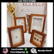 3R 4R 5R Size Vintage Wooden photo frame table 5/6/7 inches desktop decoration ornaments picture fra