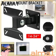 ALA TV Wall Mount Bracket, Fixed 14-24inch Monitor Mount Stand Holder,  180 Degree Rotation Tilt Swivel Flat Panel TV Frame Support for LCD LED Plasma LCD LED Plasma