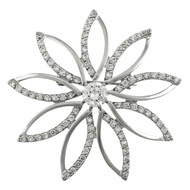 Rhodium Plated Brooch Jewellery (BH8787）