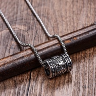 Fashion Accessories Korean Style Trendy Transfer Beads Six-Character Mantra Pendant Retro Distressed