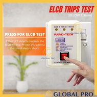 RAPID-TECH 13A 150mA ELCB &amp; Socket Tester With Neon Indicator Electrical Equipment Tools Circuit Socket Tester