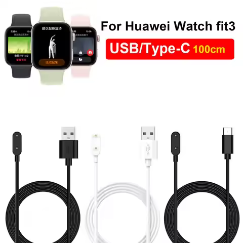 100cm USB Type-C Charging For Huawei Watch Fit 3 Dock Charger Adapter Cable Power Charge Huawei Fit3