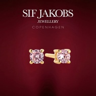 SIF JAKOBS Earrings Princess Round SJ-E3MMRD-PK(YG)