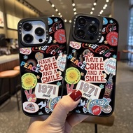 Casing iphone 11/12/13/14/15/16 Pro max sticker silicone Case For iPhone 11,12,13,14,15,11PM,12PM,13