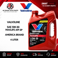 VALVOLINE MAXLIFE SAE5W30 SYNTHETIC ENGINE OIL 4 LITER