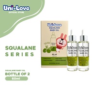 UniLove Squalane Baby Oil 60ml Bottle of 2