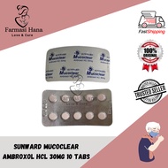 SUNWARD MUCOCLEAR 30MG TABLET (AMBROXOL HCL) 10 TABS