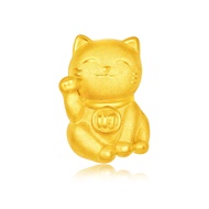 CHOW TAI FOOK 999 Pure Gold Pendant - Fortune Cat R21057