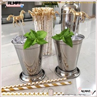 ALMA Drink Stirrers, Drink Tool Metal Horse Stirrer Horse Straw Decoration, Gifts Horse Shape Water Cup Accessories Metal Horse Straw