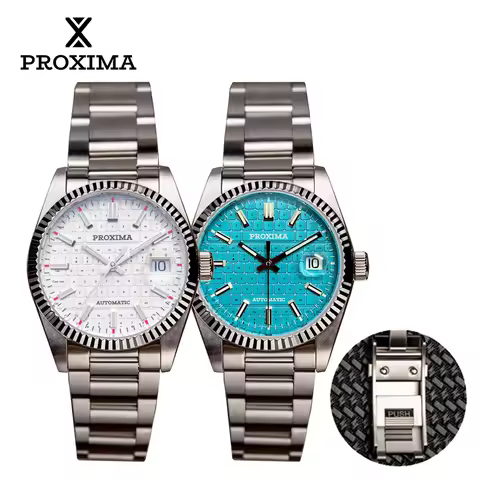 PX1690-JP 37mm Men Dress Watch Luxury Sapphire PT5000 Keyboard Dial Automatic Mechanical Watches 20B