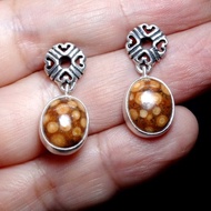 耳環 龍宮舍利 925銀飾 寶石 手工 金工 飾品 首飾