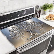 Multifunctional Pattern Decorative Furnace Cover Protection Pad, Fashionable And Heat-Resistant, Ant