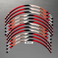 Motorcycle Accessories Wheel Hub Stripes Sticker Rim Reflective Decals For HONDA ADV 350 ADV350 Fron