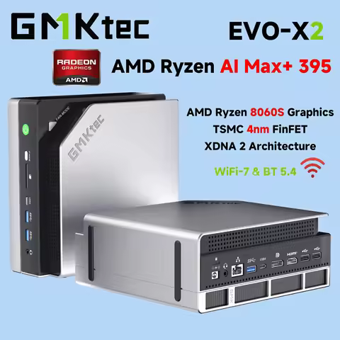 GMKtec EVO-X2 AI Mini PC AMD Ryzen Al Max+ 395 Win11 Pro 128GB LPDDR5X 8000MHz 2TB PCIe 4.0 SSD WiFi
