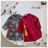 Innovative ao dai for boys CNY ao dai mixed with brocade and 1 to 6 years old red and blue BERNIE 92