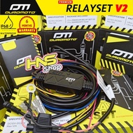 RELAY SET DUROMOTO RELAY SET MOTOR MOBIL RELAY SET LAMPU PREMIUM