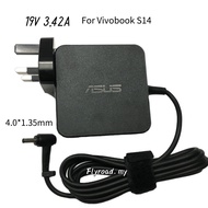 ASUS 19V 3.42A Laptop Adapter 65W 4.0*1.35mm For Vivobook S14 A556U X442U X510U Power Charger Cord