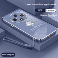 OPPO RENO 12F 4G Maple Case / RENO 12F 5G Softcase Silicone Phone Electro Plating Bonus Strap