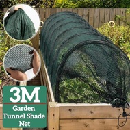 BERSY Greenhouse Tunnel, Collapsible Green Mesh Shade Net Cover, Multi-functional UV Protection Port